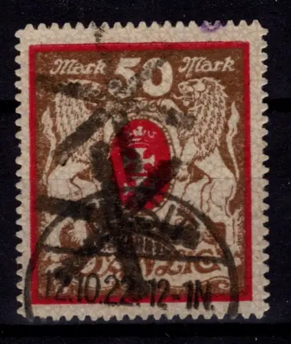 Danzig 100 Y b gestempelt Befund Gruber BPP #OJ829
