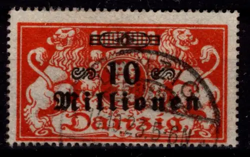 Danzig 168 gestempelt geprüft Gruber BPP #OJ855