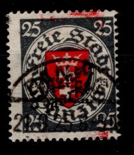Danzig Dienstmarken 47 aa gestempelt geprüft Gruber BPP #OJ874