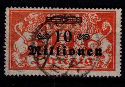 Danzig 168 PF II gestempelt neues Attest Gruber BPP #OJ840