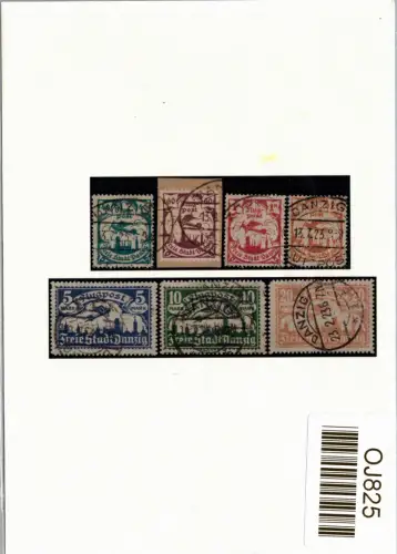 Danzig 112-118 gestempelt Attest Gruber BPP #OJ825