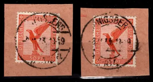 Deutsches Reich 381 gestempelt auf Briefstück #OR011