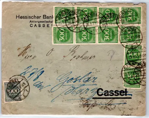 Deutsches Reich 270, 271, 273 auf Brief Mischfrankatur #OP685