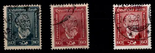 Deutsches Reich 362-363 x, 362 y gestempelt #OP776