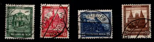 Deutsches Reich 459-462 gestempelt teilweise geprüft Schlegel BPP #OP780