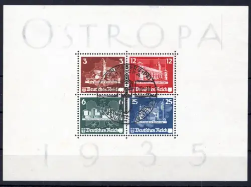 Deutsches Reich Block 3 gestempelt mit Sonderstempel #op493