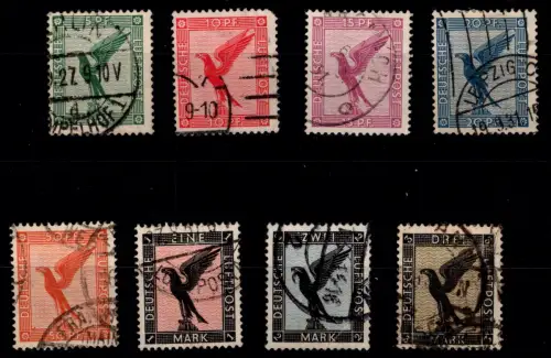 Deutsches Reich 378-384 gestempelt #OP794