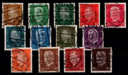 Deutsches Reich 410-422 gestempelt #OP785