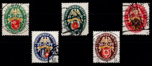 Deutsches Reich 430-434 gestempelt #OP787