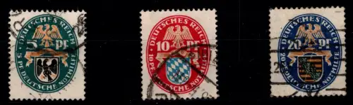 Deutsches Reich 375-377 gestempelt #OP788