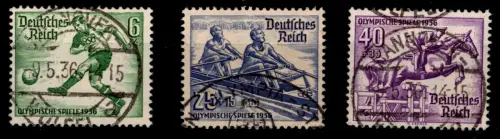 Deutsches Reich 611, 615, 616 gestempelt #OP564