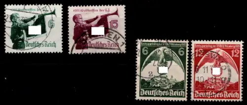 Deutsches Reich 584-585, 586-587 gestempelt #OP590
