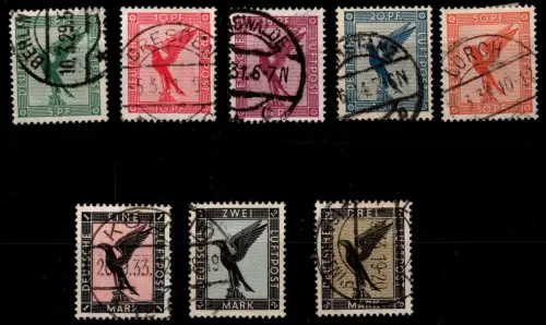 Deutsches Reich 378-384 gestempelt #OP524