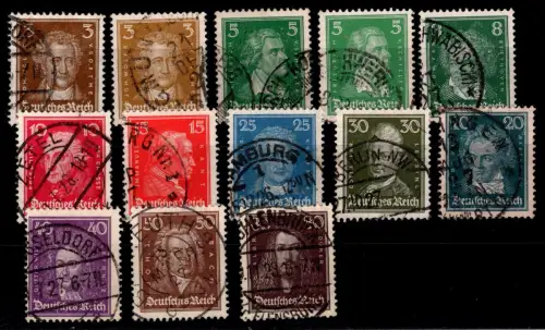 Deutsches Reich 385-397 gestempelt #OP534