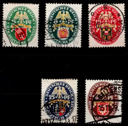 Deutsches Reich 430-434 gestempelt #OP532