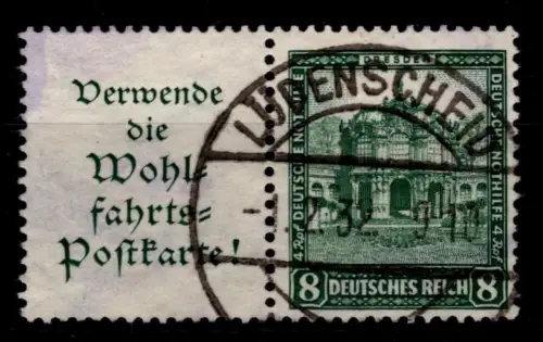 Deutsches Reich W 40 gestempelt #OP550