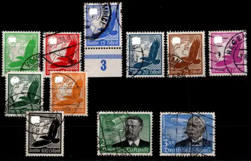 Deutsches Reich 529-539 gestempelt #OP600