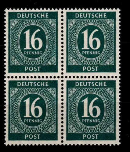 Alliierte Besetzung 923 b postfrisch 4er Block, geprüft Arge #OR332