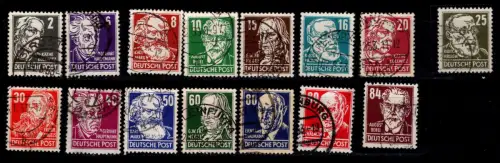 DDR 327-341 gestempelt geprüft Weigelt BPP #OR383