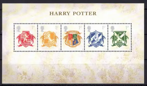 Großbritannien Block 38 postfrisch Harry Potter #OE250
