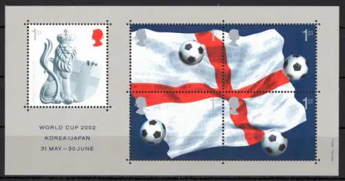 Großbritannien Block 14 postfrisch Fußball #OE249