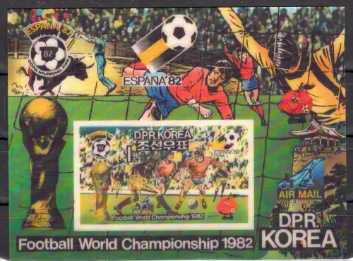 Korea Block 92 postfrisch Fußball #OE293