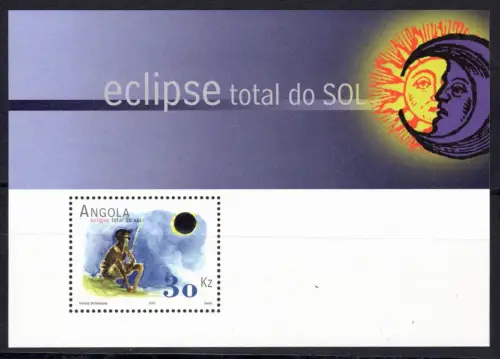 Angola Block 95 postfrisch Sonnenfinsternis #OE276