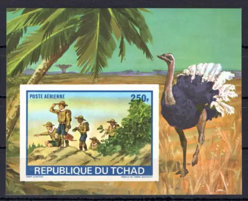 Tschad Block 39 B postfrisch Pfadfinder #OE286