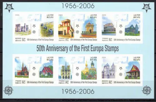 Laos Block 194 B postfrisch CEPT / Europamarken #OE267
