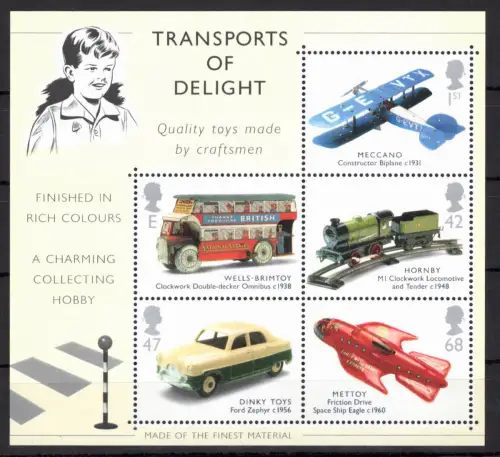 Großbritannien Block 16 postfrisch Spielzeug #OE306