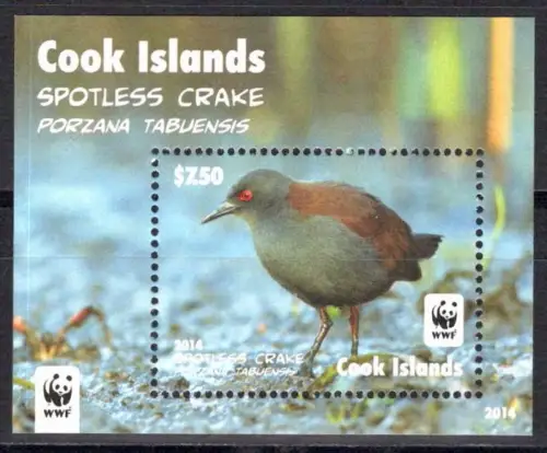 Cook Inseln Block 248 postfrisch Vögel #OE273