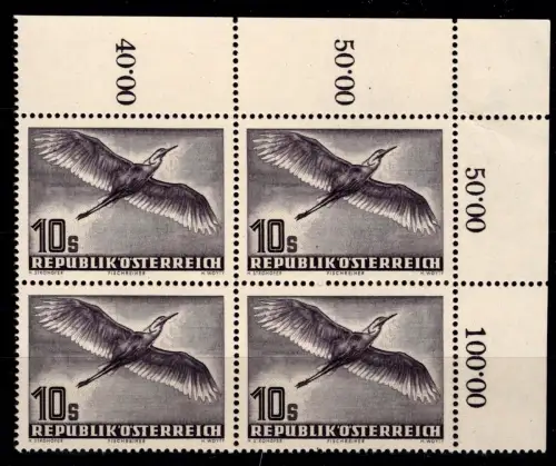 Österreich 987 postfrisch 4er Block Eckrand or #OM563