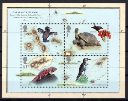 Großbritannien Block 49 postfrisch Charles Darwin #OE315