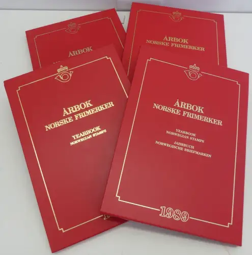 Norwegen Jahrbuch 1988-1991 postfrisch wie verausgabt, mit Kassette #OM539