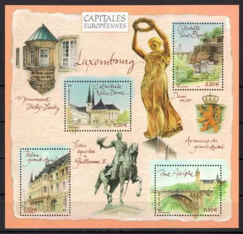 Frankreich Block 36 postfrisch als Kleinbogen #ON421