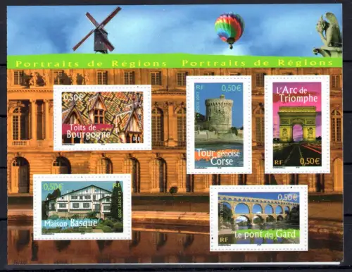 Frankreich 3737-3746 postfrisch als Kleinbogen #ON419