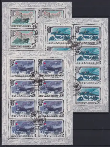 Sowjetunion 5376-5378 gestempelt als Kleinbogen #ON459