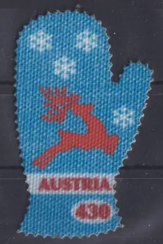 Österreich 3620 postfrisch Fäustling mit Rentier und Schneeflocken #ON443