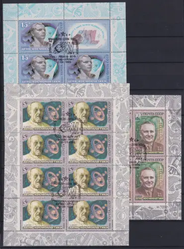 Sowjetunion 5591-5593 gestempelt als Kleinbogen #ON449