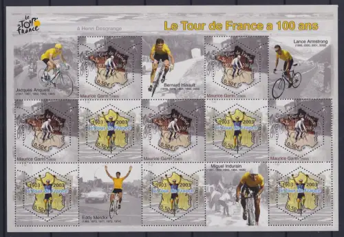 Frankreich 3724-3725 postfrisch als Kleinbogen #ON418