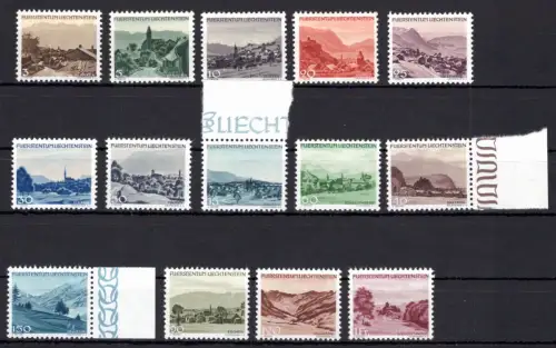 Liechtenstein 224-237 postfrisch Landschaften #OM013