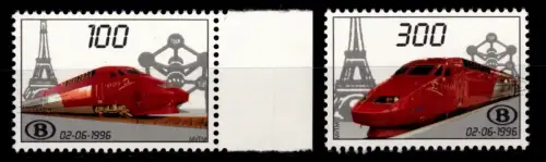 Belgien TRV 1/2 postfrisch Eisenbahn, nach OBP #OM057