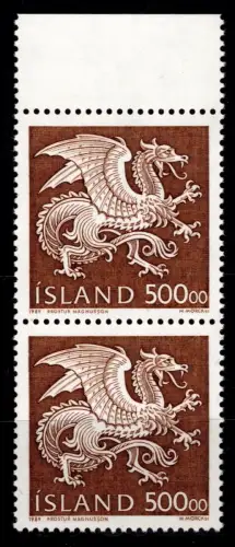 Island 703 postfrisch als senkrechtes Paar #OM042