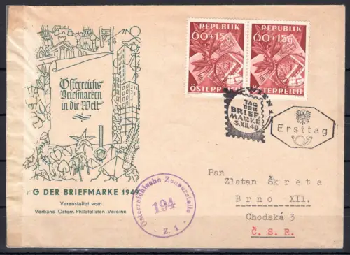 Österreich 946 gestempelt als FDC #OM135