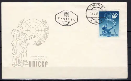 Österreich 933 gestempelt als FDC #OM124