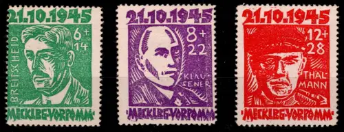 SBZ Mecklenburg Vorpommern 20-22 postfrisch #OM088