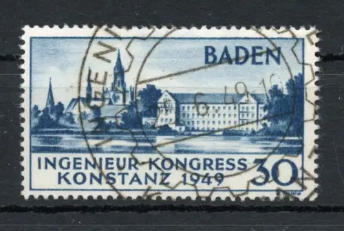 Fr. Zone Baden 46 gestempelt #OM089