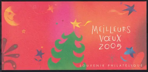 Frankreich Block 43 postfrisch in Klappkarte, Weihnachten #OM085