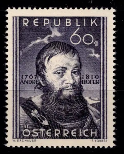 Österreich 949 postfrisch Andreas Hofer #OM144