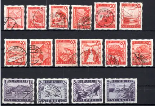 Österreich 838-853 gestempelt #OM152